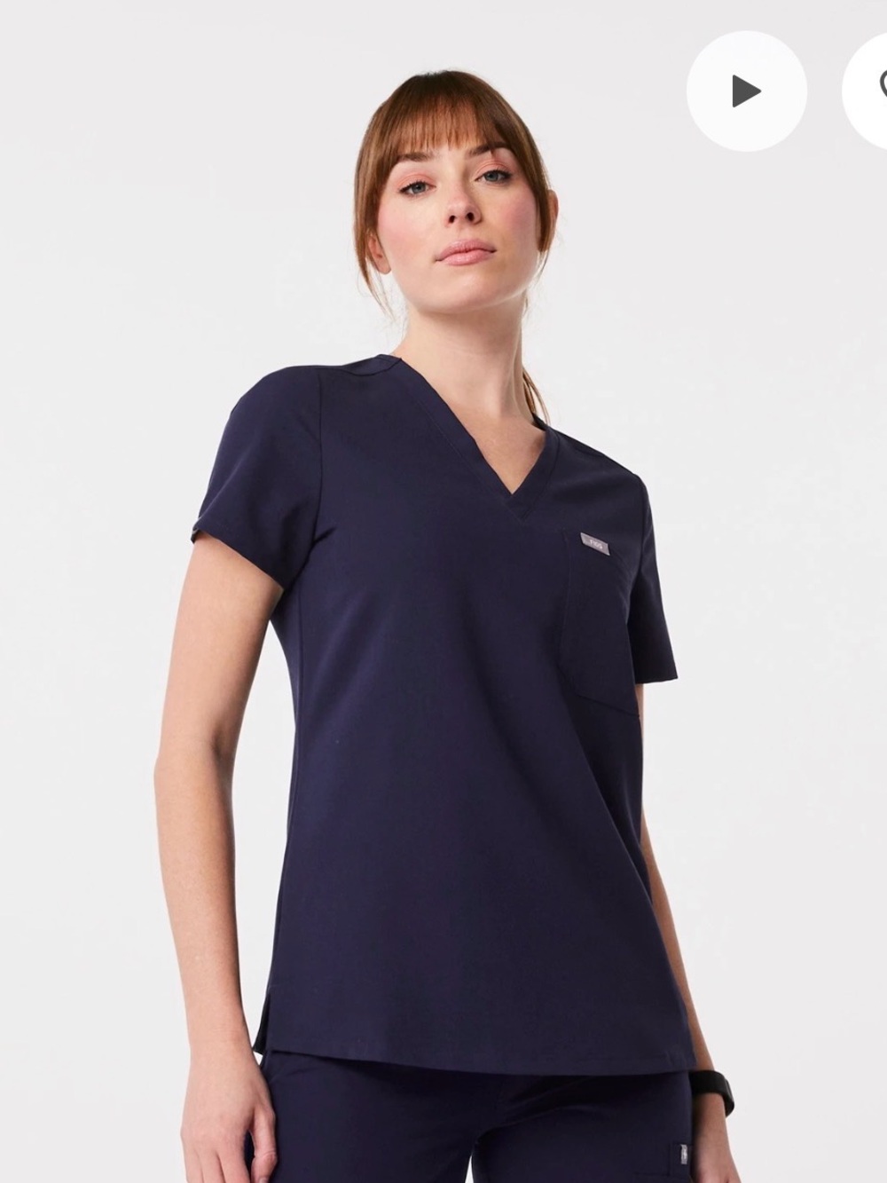 Figs Navy Scrub Set